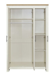 3 Door Mirror Wardrobe Cream Oak Birlea Highgate Farmhouse Shabby Chic - thumbnail 9