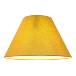 Happy Homewares Traditional 12 Ochre Cotton Coolie Lampshade Suitable For Table Lamp Or Pendant - thumbnail 2