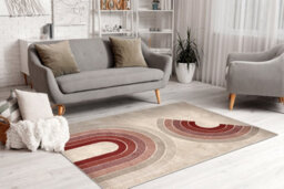 RugsX Carpet Fusion 0807 Cream Claret - Geometric, Modern, Abstract 160X220 Cm - thumbnail 5