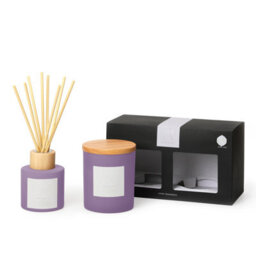 Aroma Naturals Frosted Decadence Candle & Diffuser Gift Set - Lemon & Lavender - thumbnail 2