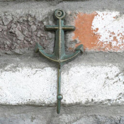 Gifts Direct 2 U Teal Nautical Anchor Metal Coat Hook, Wall-Mounted, 13Cm Height. - thumbnail 3