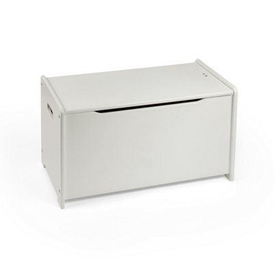 Tidlo White Toy Chest - Storage Box With Soft-Close Lid, Wooden Chests For Toys - image 1