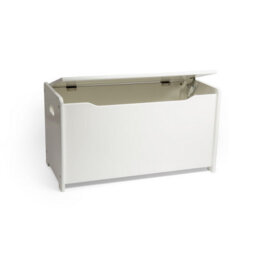 Tidlo White Toy Chest - Storage Box With Soft-Close Lid, Wooden Chests For Toys - thumbnail 4