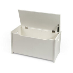 Tidlo White Toy Chest - Storage Box With Soft-Close Lid, Wooden Chests For Toys - thumbnail 2