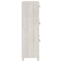 Vidaxl Shoe Cabinet Hamar White 59.5X35X117 Cm Solid Wood Pine - thumbnail 5