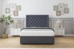 "Comfort Rio Steel Plush Divan Bed Set 2 Drawers Same Side - 26"" Strutted 6' Super King" - thumbnail 1
