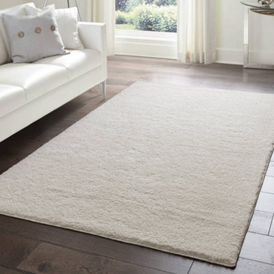 The Rug Edit Super Snug Washable Ivory Area Rug - 120X170Cm - image 1