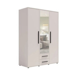 Arte Maxione 12 Hinged Door Wardrobe 150Cm - Cashmere, Elegant Push-To-Open Wardrobe - thumbnail 1