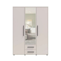 Arte Maxione 12 Hinged Door Wardrobe 150Cm - Cashmere, Elegant Push-To-Open Wardrobe - thumbnail 3