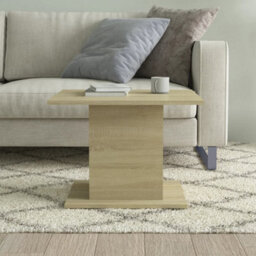 Berkfield Sturdy Coffee Table Sonoma Oak 55.5X55.5X40 Cm Engineered Wood - thumbnail 4