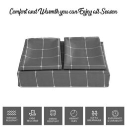 Pamposh Lazzaro King Size Duvet Cover Sets Premium Microfiber Kingsize Duvet Cover Sets 3 Pcs Ultrasoft Hypoallergenic With Zipper Closure - thumbnail 8
