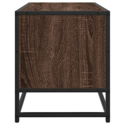 Berkfield Tv Cabinet Brown Oak 100X34.5X40 Cm Engineered Wood And Metal - thumbnail 5