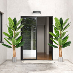 Costway 195Cm Tall Artificial Banana Tree Indoor Greenery Potted Plant Home Living Room Office Decor - thumbnail 3
