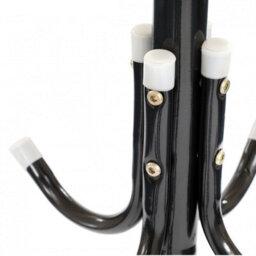 Oypla 12 Hook Coat Umbrella Stand Hat Rack Heavy Duty All Metal Black - thumbnail 5