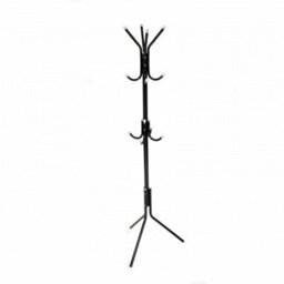 Oypla 12 Hook Coat Umbrella Stand Hat Rack Heavy Duty All Metal Black - thumbnail 7
