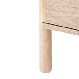 Wyld And Coco Nordicnest 6-Drawer Chest In Light Brown Paper Veneer With Solid Wood Legs And Handles - thumbnail 8