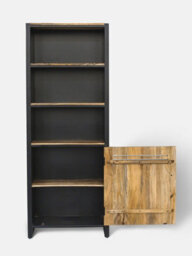 Buttercup Farm Frais Range Bookcase - Mango Wood - L35 X W73 X H190 Cm - Pp Sawn Finish - thumbnail 3