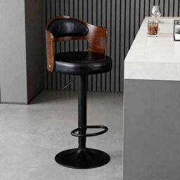 1X Bar Stool Kitchen Gas Lift  Swivel Chair - thumbnail 4
