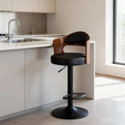 1X Bar Stool Kitchen Gas Lift  Swivel Chair - thumbnail 5