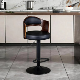 1X Bar Stool Kitchen Gas Lift  Swivel Chair - thumbnail 3