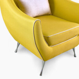 Emelda Grace Rita Armchair - Yellow - thumbnail 4