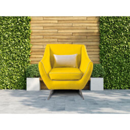 Emelda Grace Rita Armchair - Yellow - thumbnail 5