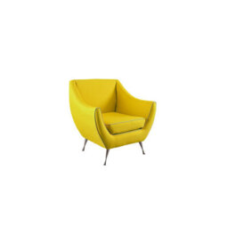 Emelda Grace Rita Armchair - Yellow - thumbnail 3