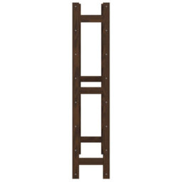 Berkfield Wine Rack For 56 Bottles Brown Solid Wood Pine - thumbnail 4