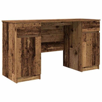 Berkfield Modern Desk Old Wood 140X49X76 Cm Engineered Wood - image 1
