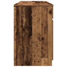 Berkfield Modern Desk Old Wood 140X49X76 Cm Engineered Wood - thumbnail 8