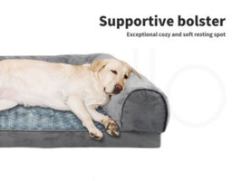 Skylos Pet Bed Sofa Dog Bedding Soft Warm Mattress Cushion Pillow Mat Plush L - thumbnail 6