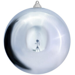Christmas Tree World 20Cm Silver Bauble Set Shiny/matt (12 Pc) - thumbnail 6