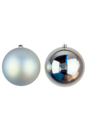 Christmas Tree World 20Cm Silver Bauble Set Shiny/matt (12 Pc) - thumbnail 1