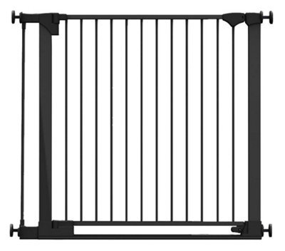Safetots Safestep Gate, Black, 103Cm - 110Cm, Extra Low Walkthough, 81Cm Extra Wide Doorway, Extra Wide Baby Gate - image 1