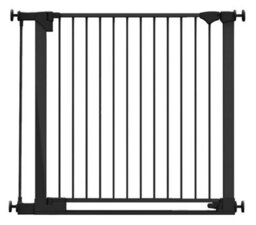 Safetots Safestep Gate, Black, 103Cm - 110Cm, Extra Low Walkthough, 81Cm Extra Wide Doorway, Extra Wide Baby Gate - thumbnail 1