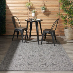 Grey Outdoor Rug, Abstract Optical/ (3D) Stain-Resistant Rug For Patio Decks , Modern Outdoor Area Rug-122Cm X 183Cm - thumbnail 4