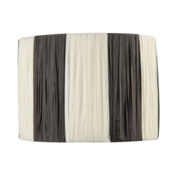 Happy Homewares Designer Two Tone Black And White Folded Pleated Paper Lamp Shade - thumbnail 3