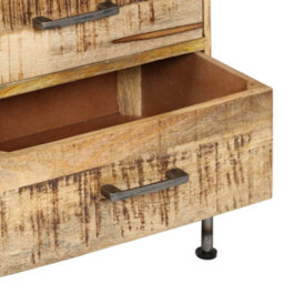 Vidaxl Chest Of Drawers 45X35X106 Cm Solid Mango Wood Chest Of Drawers - thumbnail 7
