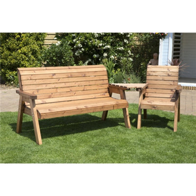 Marlborough Traditional Wooden 4 Seat Angled Companion Set - image 1