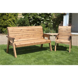 Marlborough Traditional Wooden 4 Seat Angled Companion Set - thumbnail 1