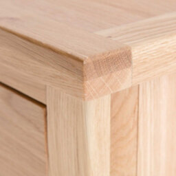London Oak Large Sideboard Fully Assembled - By Roseland Furniture - thumbnail 8