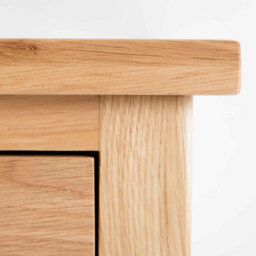 London Oak Large Sideboard Fully Assembled - By Roseland Furniture - thumbnail 9