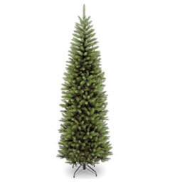 Wadan 7Ft Green Pencil Slim Artificial Christmas Tree, 620 Tips Xmas Tree With Strong Metal Stand
