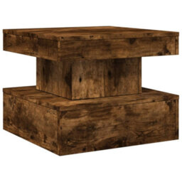 Vidaxl Coffee Table With Led Lights Smoked Oak 50X50X40 Cm - thumbnail 3