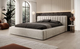 Stratus Interiors Low Headboard Mini Ambassador Bed Frame - Panel Style, Compact & Stylish  - Gas Lift Storage - Super King - thumbnail 3