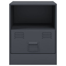 Berkfield Bedside Cabinets 2 Pcs Anthracite 34.5X39X44 Cm Steel - thumbnail 5