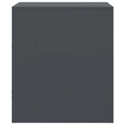 Berkfield Bedside Cabinets 2 Pcs Anthracite 34.5X39X44 Cm Steel - thumbnail 8