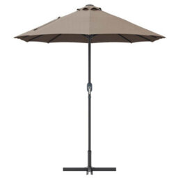 Berkfield Garden Parasol Taupe Powder-Coated Steel - thumbnail 6