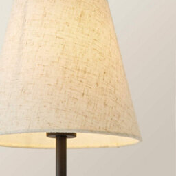 Valuelights Lowe Black Rechargeable Table Lamp With Linen Shade - thumbnail 4