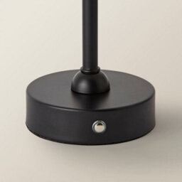 Valuelights Lowe Black Rechargeable Table Lamp With Linen Shade - thumbnail 5